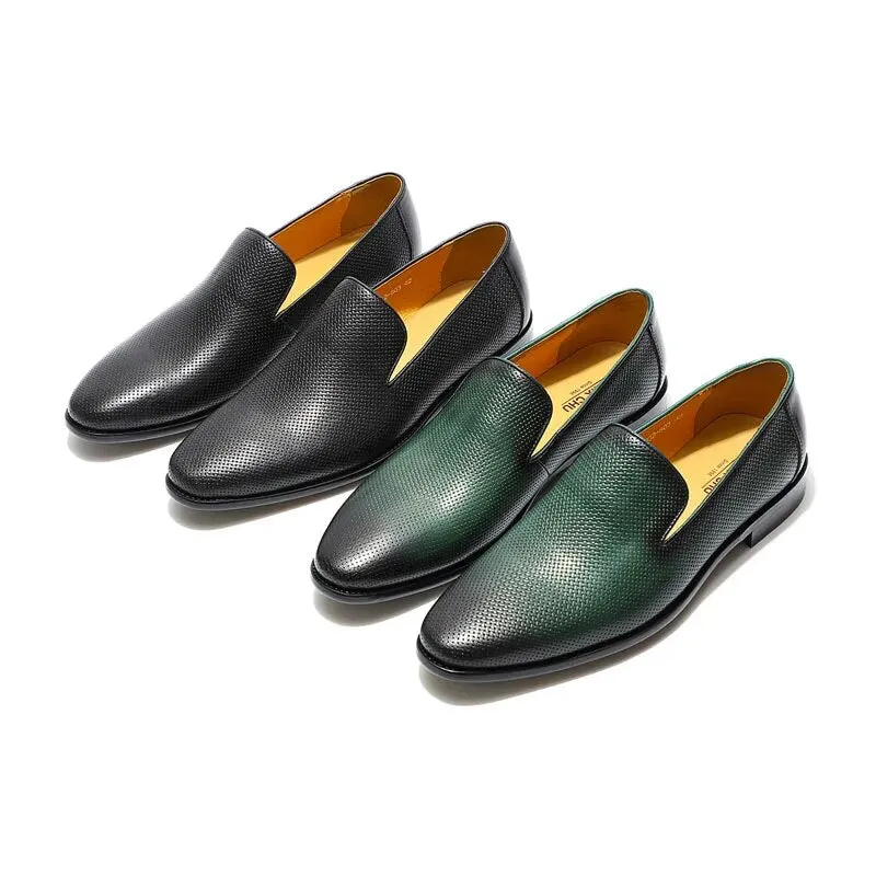 High Quality Print Leather Loafer