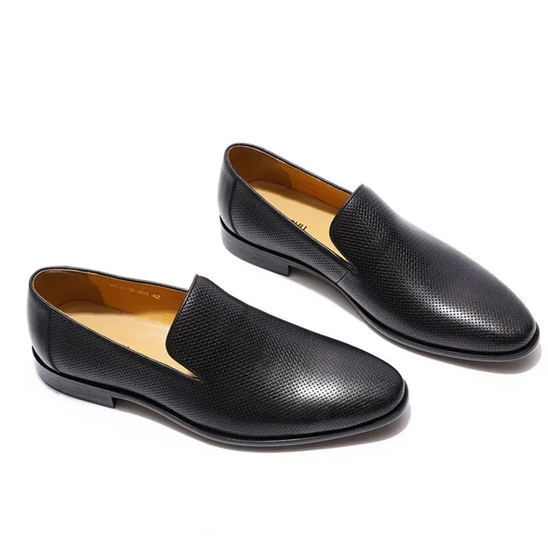 High Quality Print Leather Loafer