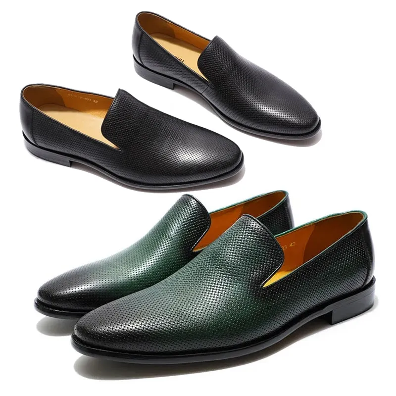 High Quality Print Leather Loafer