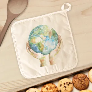 Holding the World - Cotton Pot Holder