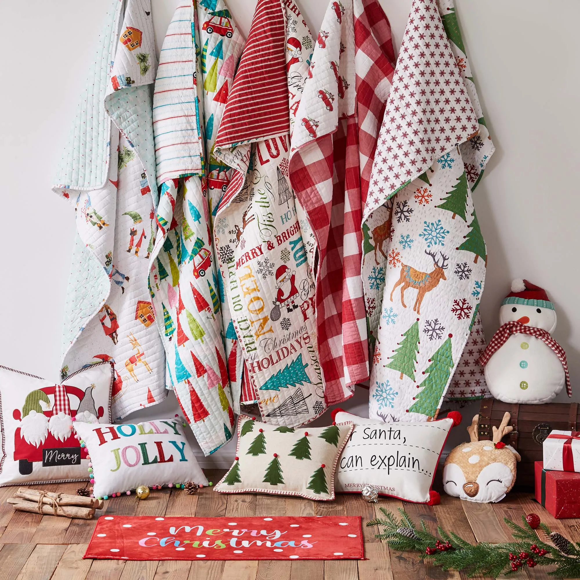 Holly Jolly 3-Piece Toddler Bedding Set