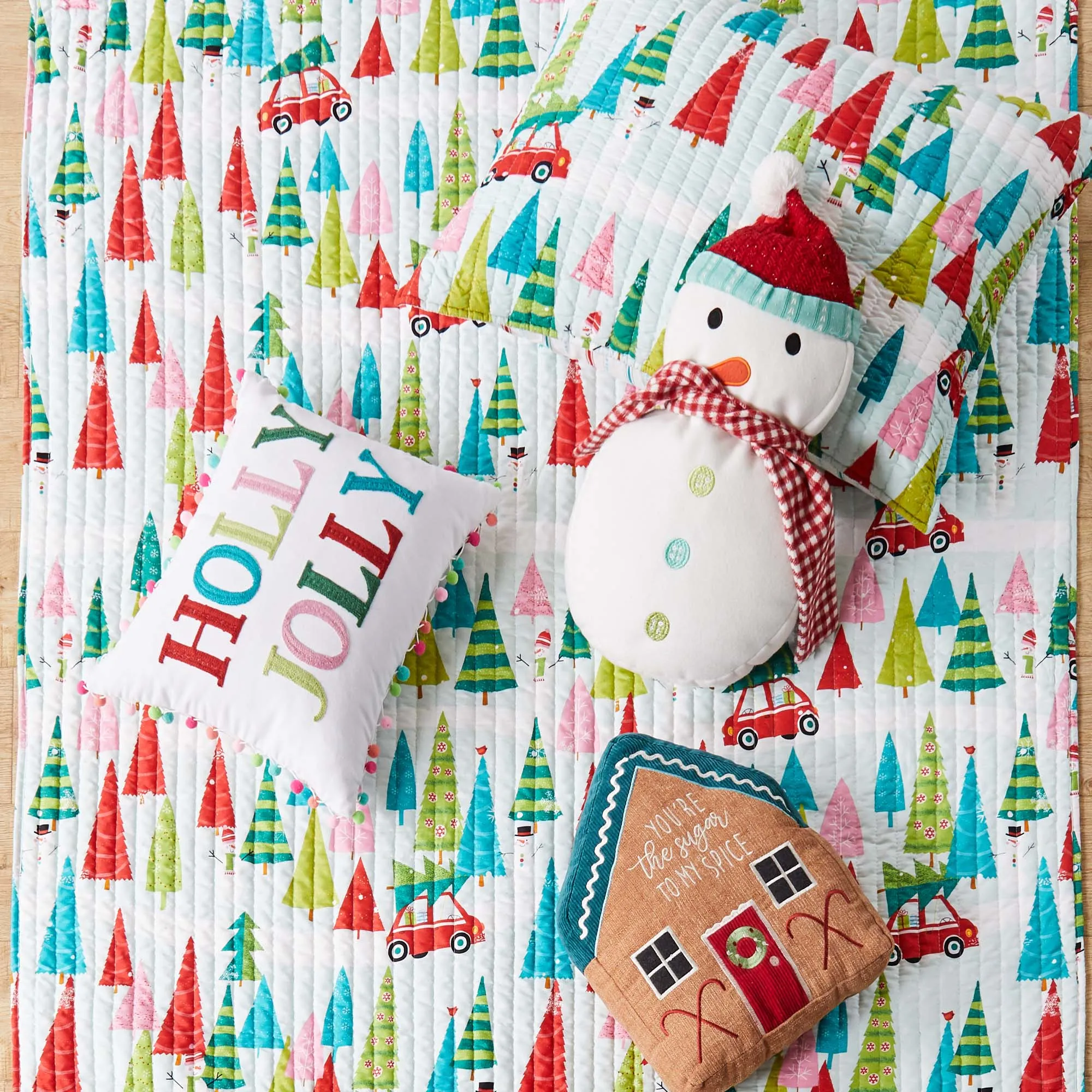 Holly Jolly 3-Piece Toddler Bedding Set