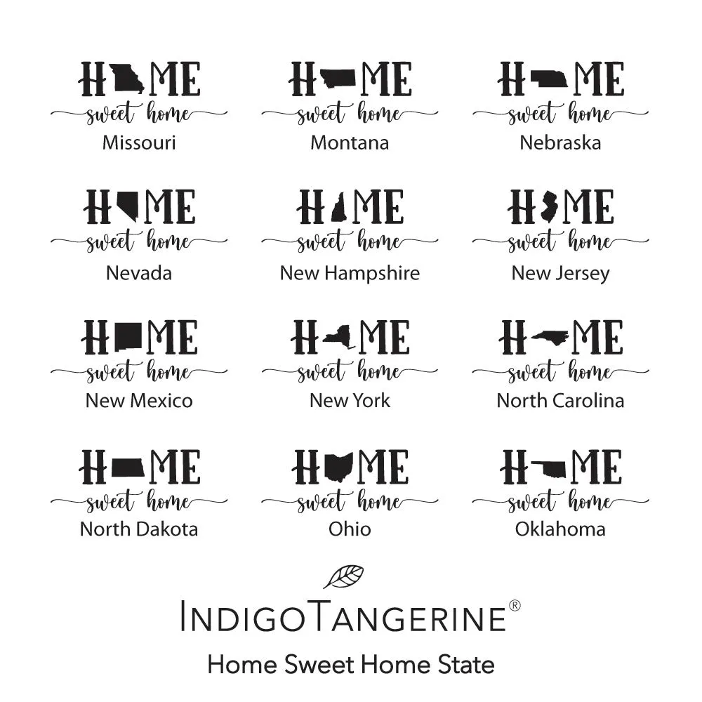 Home Sweet Home (with State) - Cotton Pot Holder