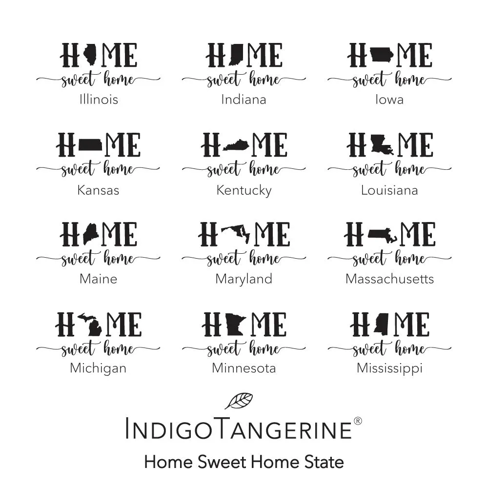 Home Sweet Home (with State) - Cotton Pot Holder