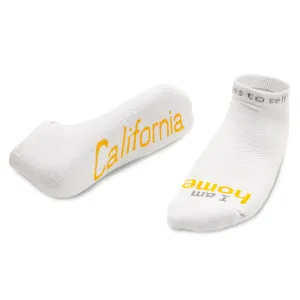 I am home® - California, white low-cut socks