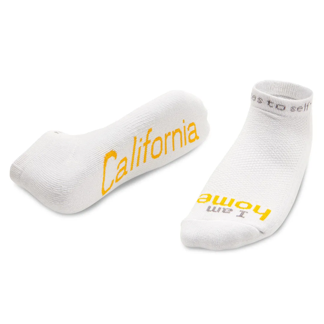 I am home® - California, white low-cut socks