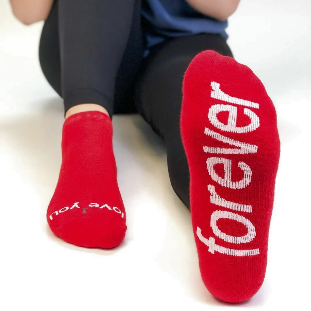 I love you - forever™ red low-cut socks