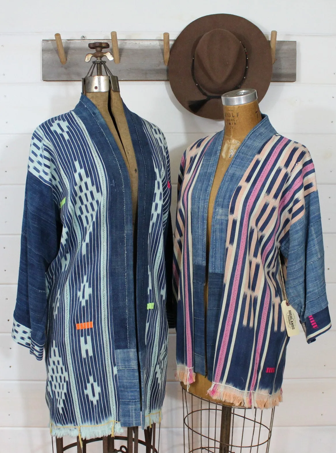 Indigo Ikat Duster