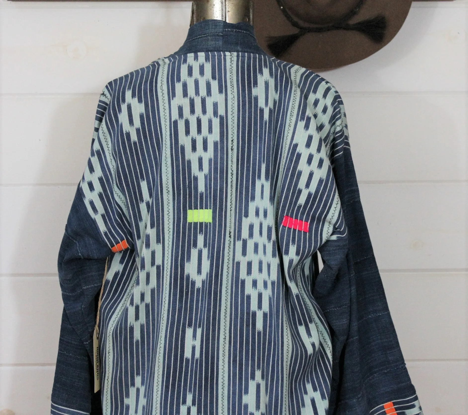 Indigo Ikat Duster
