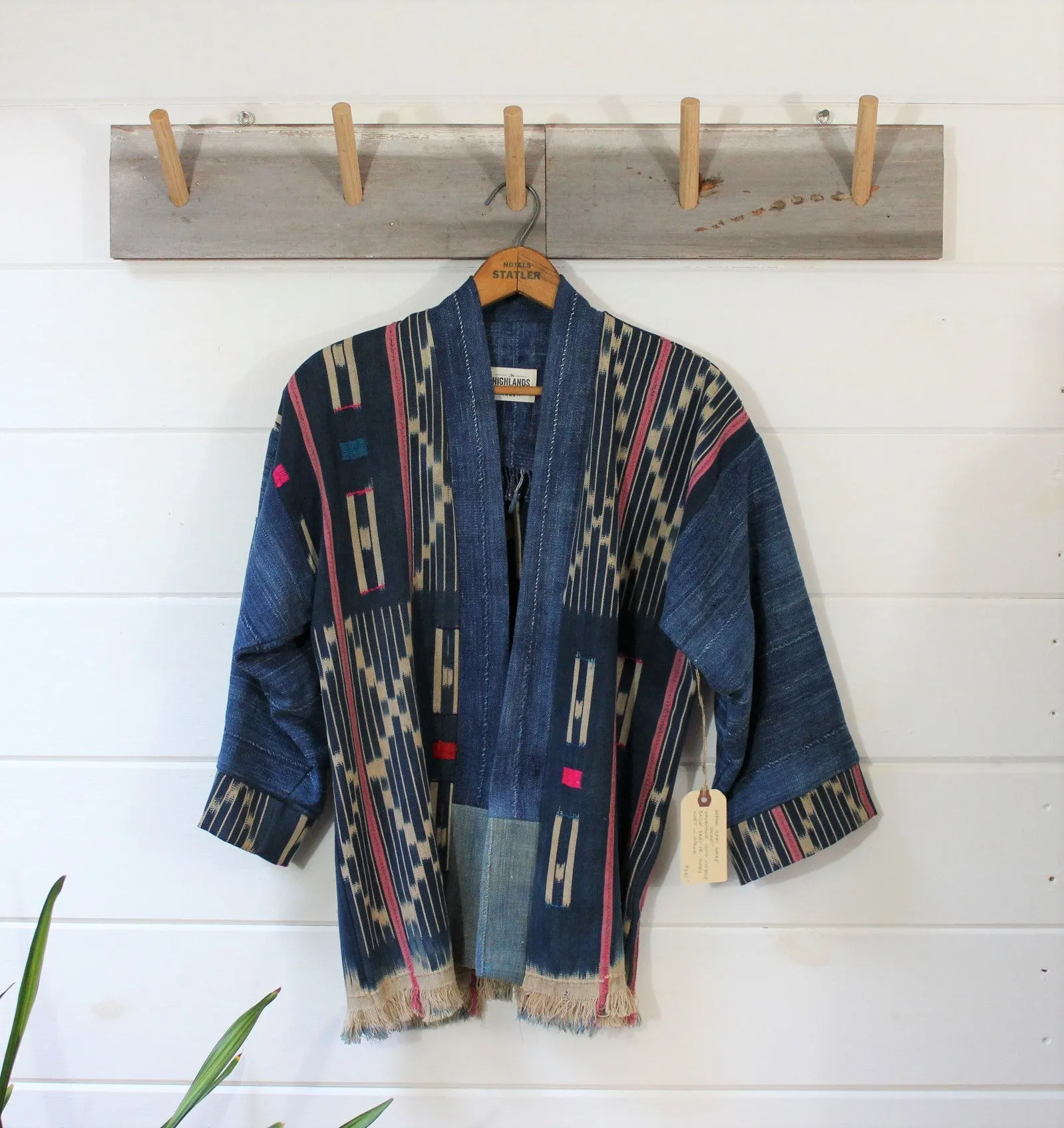 Indigo Ikat Haori Jacket