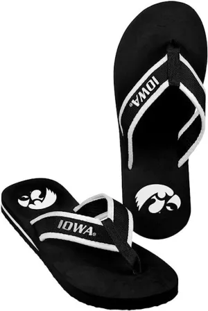Iowa Hawkeyes  Flip Flop - Men Contour - (1 Pair) - L