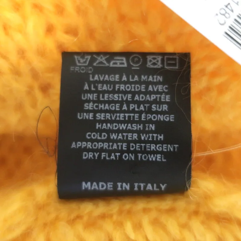 Isabel Marant Pullover Sweater Ivah Yellow Mohair-Blend Size 36 NEW
