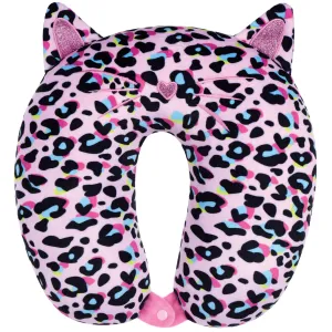 Iscream Pink Leopard Neck Pillow