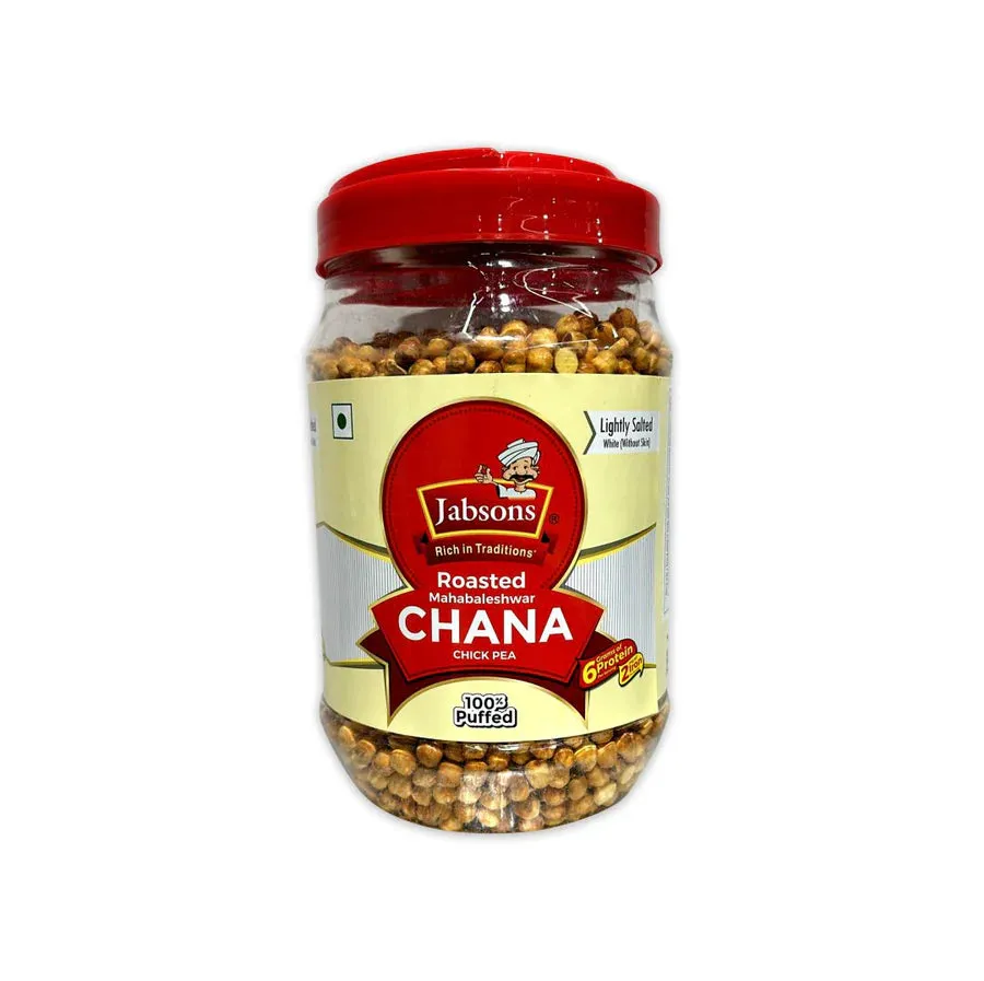 Jabsons Mahabaleshwar Roasted white Chana (Lightly salted without skin)