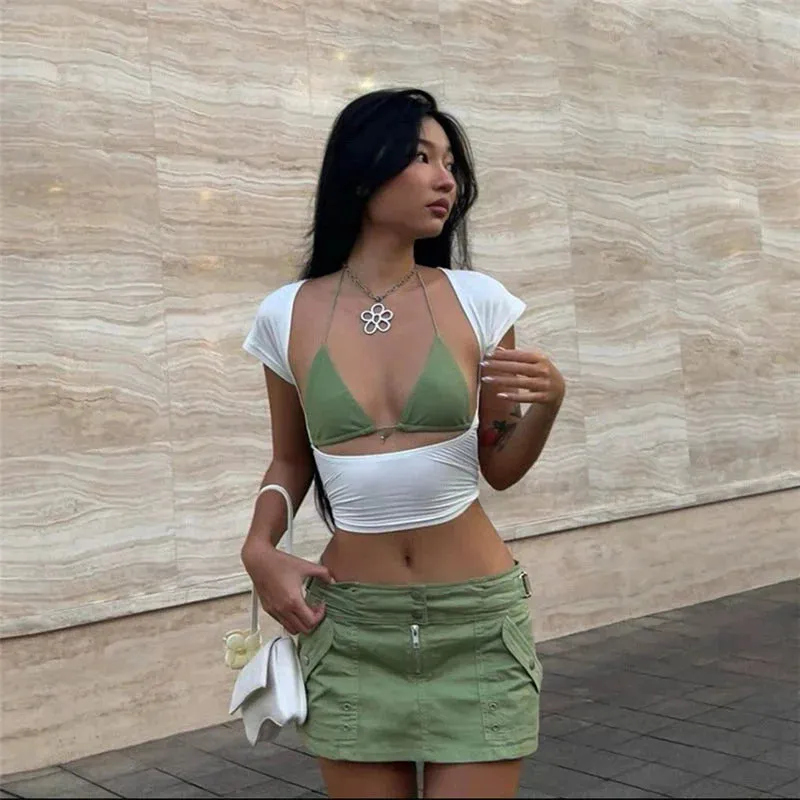 JazzHer Tenley Backless T-Shirt