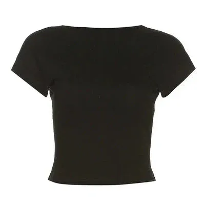 JazzHer Tenley Backless T-Shirt