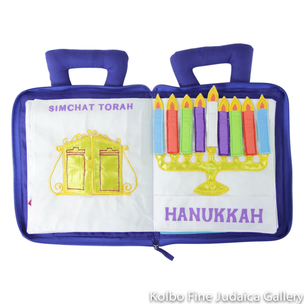 Jewish Holiday Plush Cloth Book, Soft Sculpture