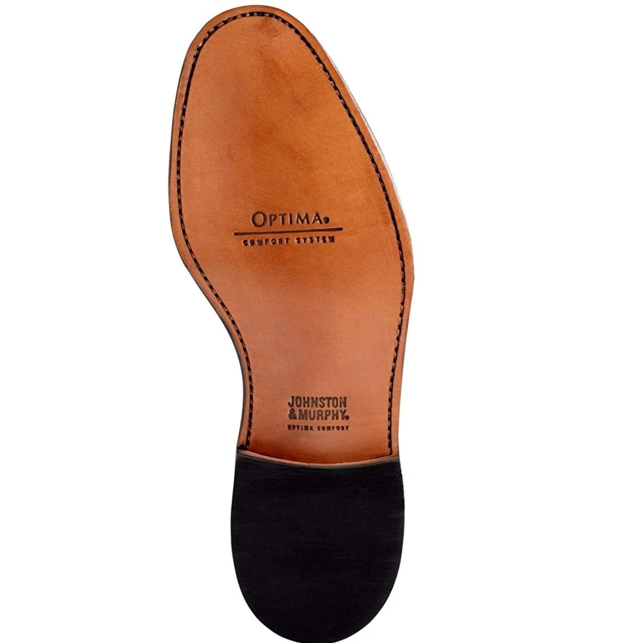 JOHNSTON & MURPHY MEN'S MELTON CAP TOE 22-2981 BLACK CALFSKIN