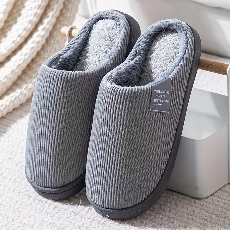 Joris – Unisex Warme Slippers, Comfortabele Pluizige Antislip Pantoffels voor Binnen en Buiten