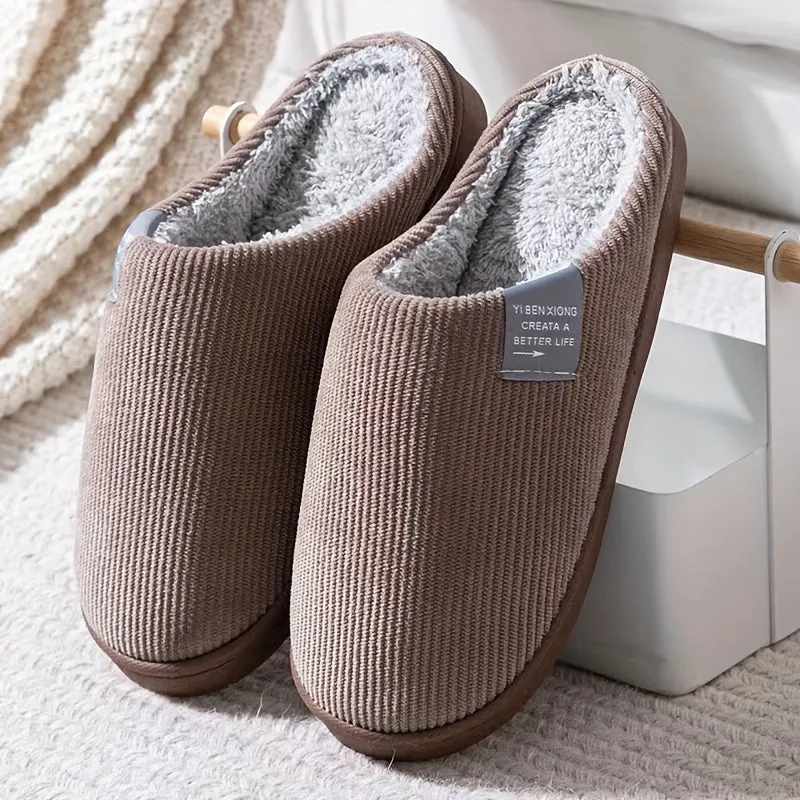 Joris – Unisex Warme Slippers, Comfortabele Pluizige Antislip Pantoffels voor Binnen en Buiten