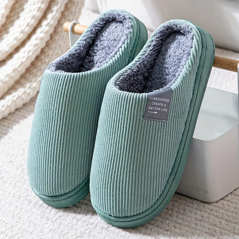 Joris – Unisex Warme Slippers, Comfortabele Pluizige Antislip Pantoffels voor Binnen en Buiten
