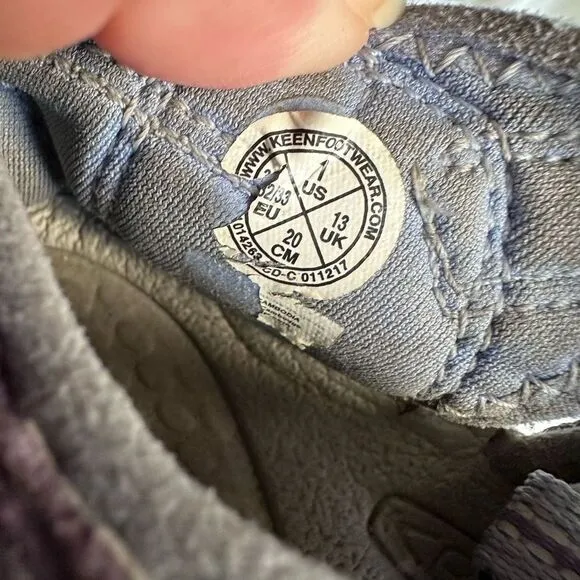 Keen purple/gray kid shoes