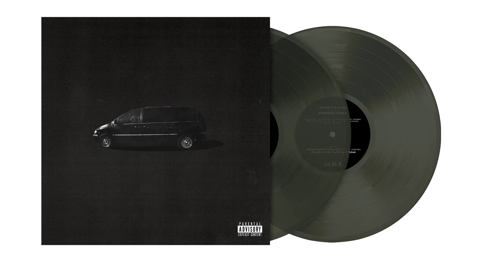 Kendrick Lamar : good kid, m.A.A.d city 10th Anniversary Edition (Black Ice Translucent Colour Vinyl - Alternative cover)