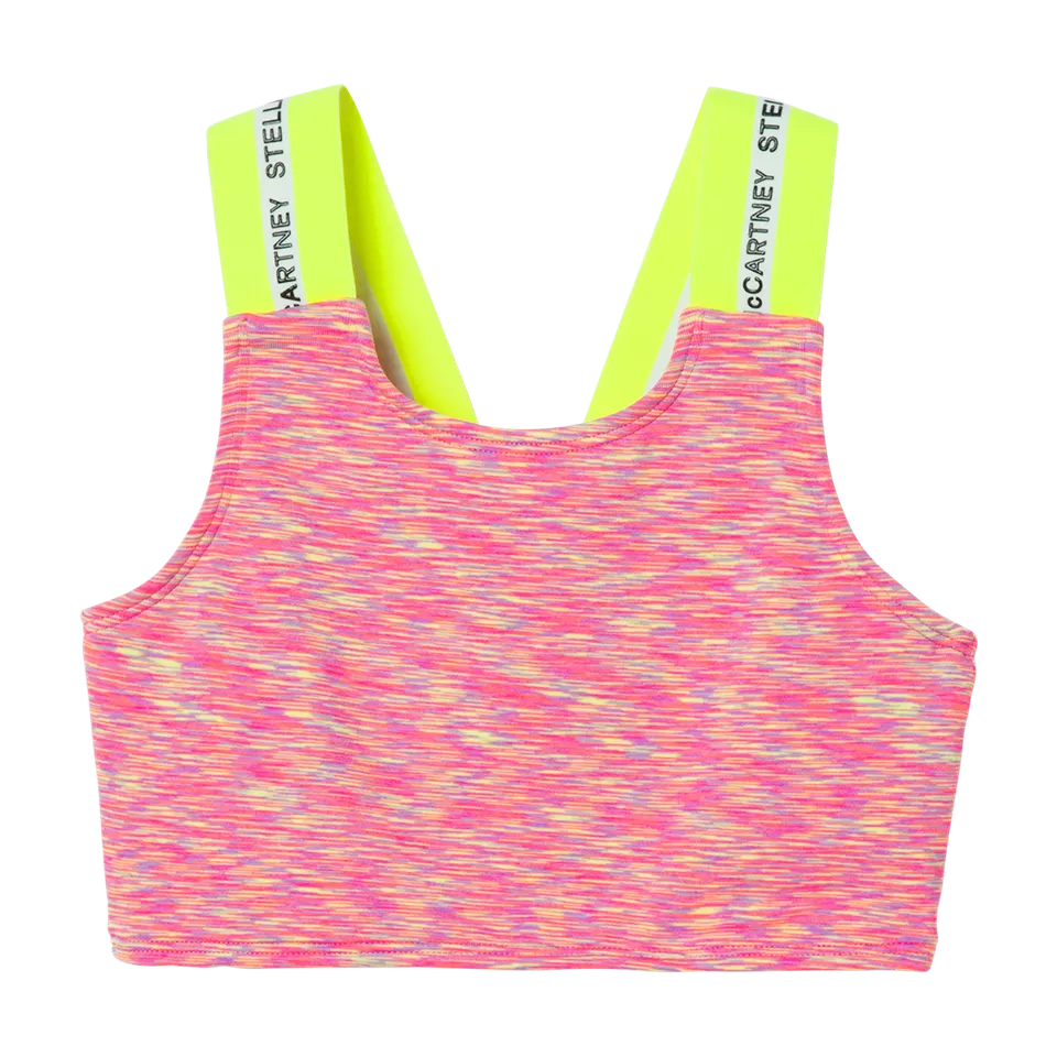 KID GIRL SPACE DYED SPORTS BRA,PINK