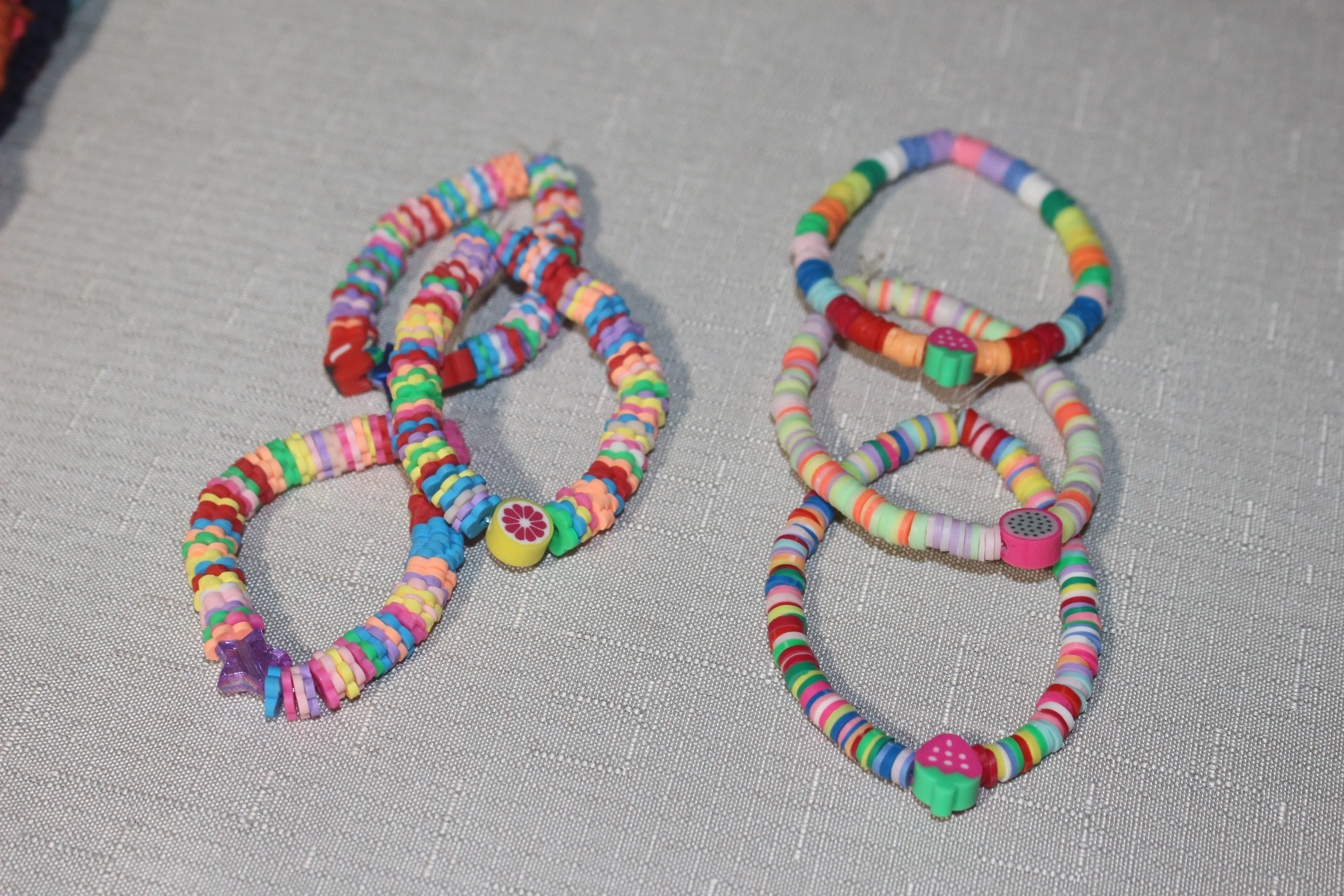 Kid Sized bracelets, multicolor