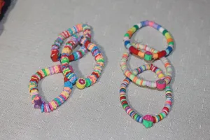 Kid Sized bracelets, multicolor
