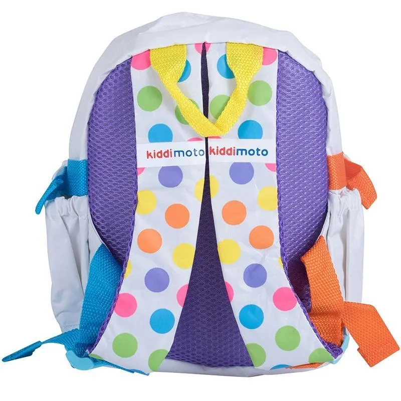 Kiddimoto Back Pack Small Pastel Dotty with Fleur Gloves