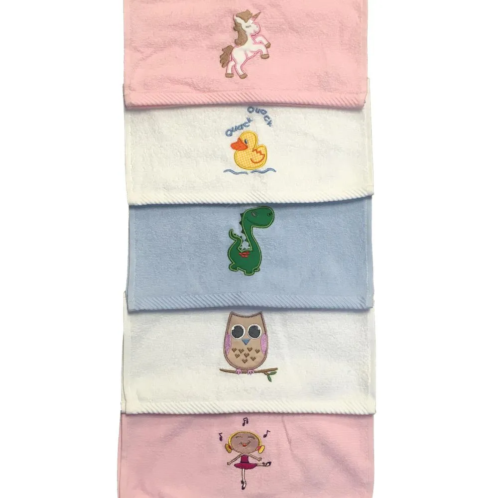 Kids Embroidered Face Cloth