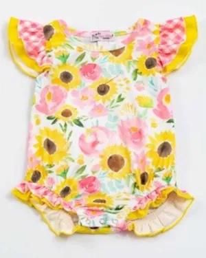Kid's Sunflower Bloom Romper