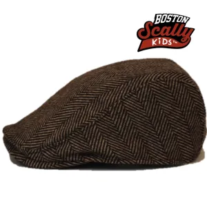 Kids The Original Boston Scally Cap - Brown