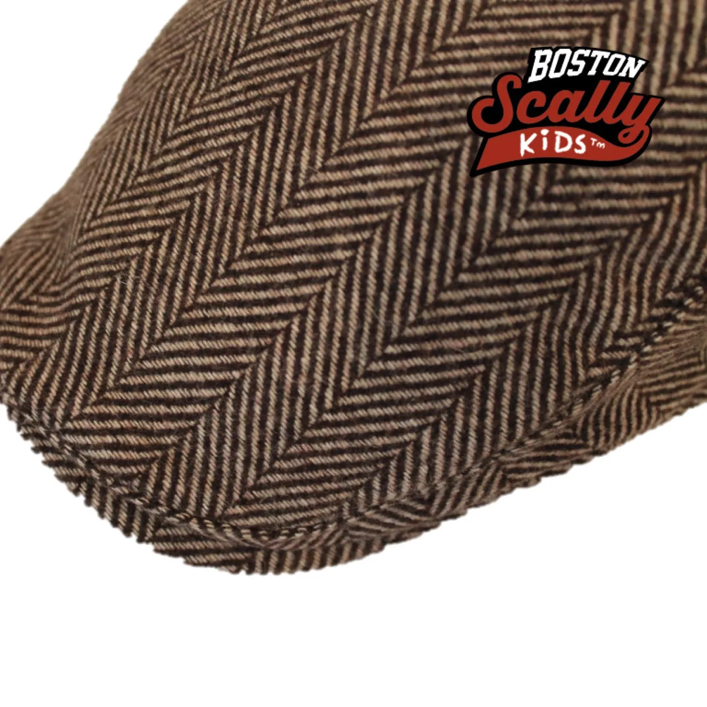Kids The Original Boston Scally Cap - Brown