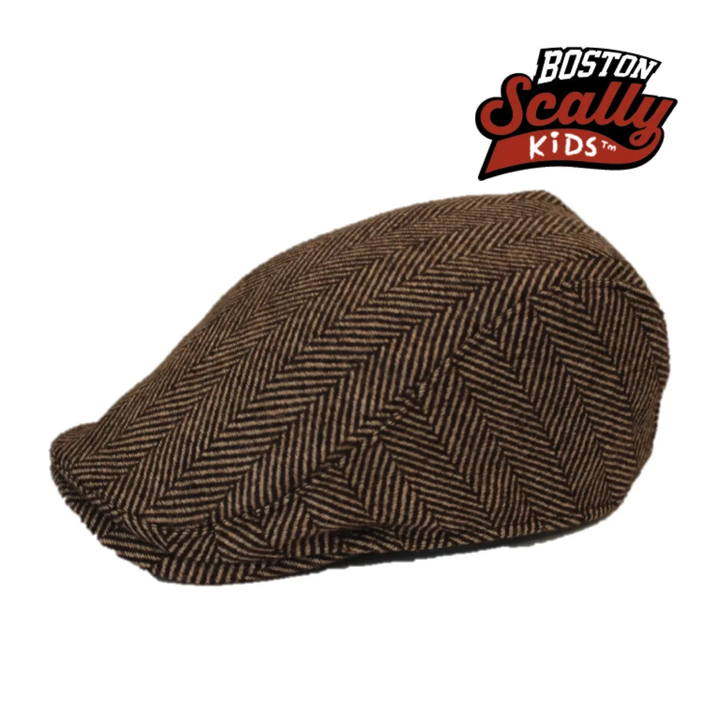 Kids The Original Boston Scally Cap - Brown