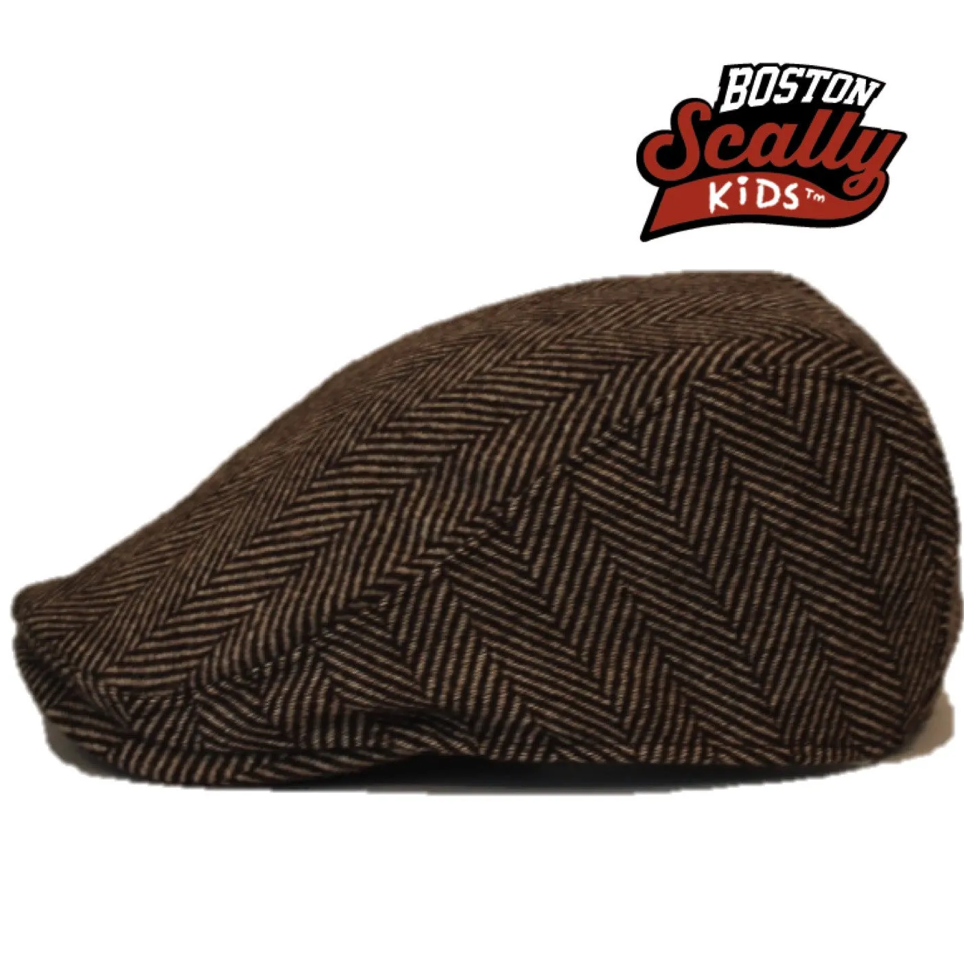 Kids The Original Boston Scally Cap - Brown