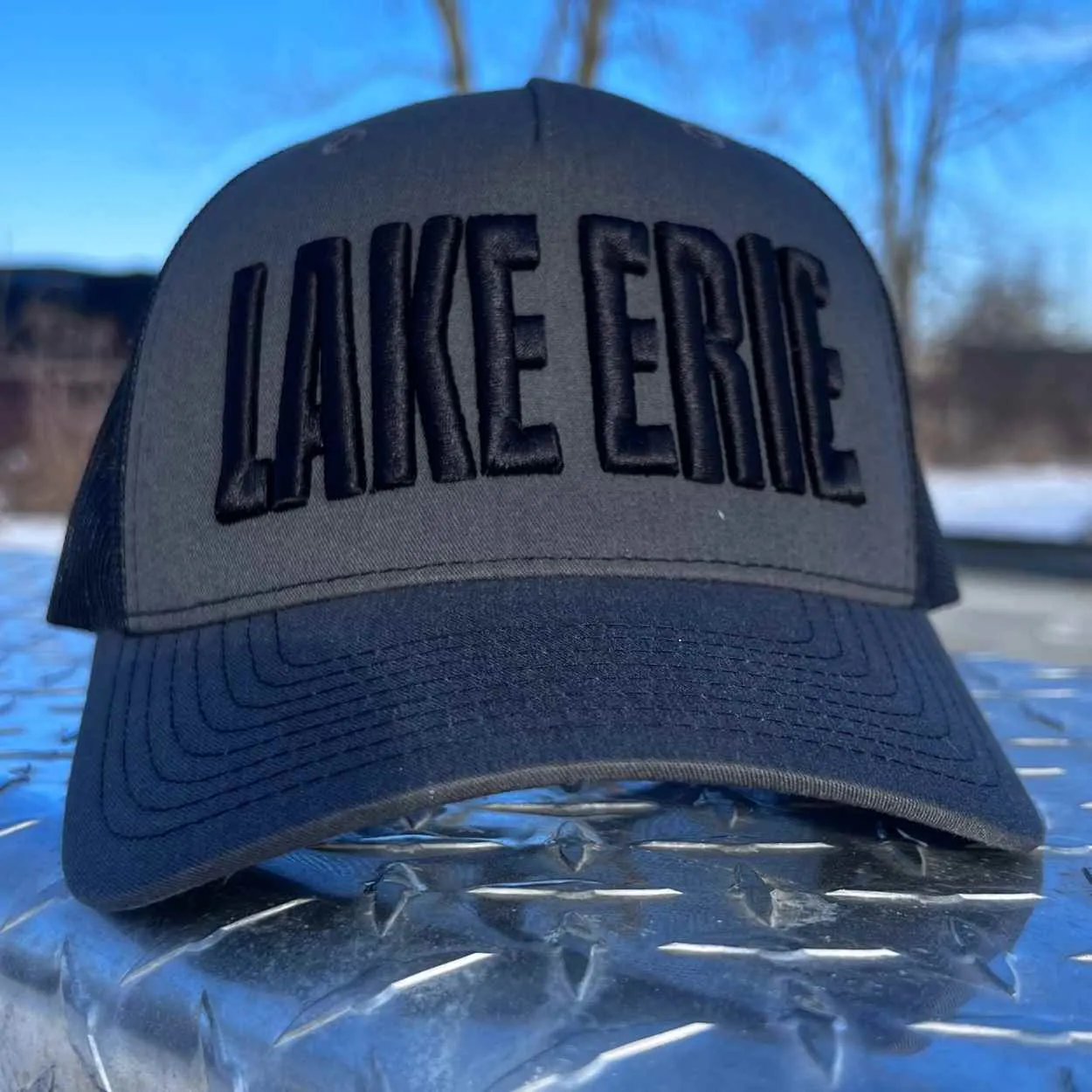Lake Erie | Charcoal Trucker Hat