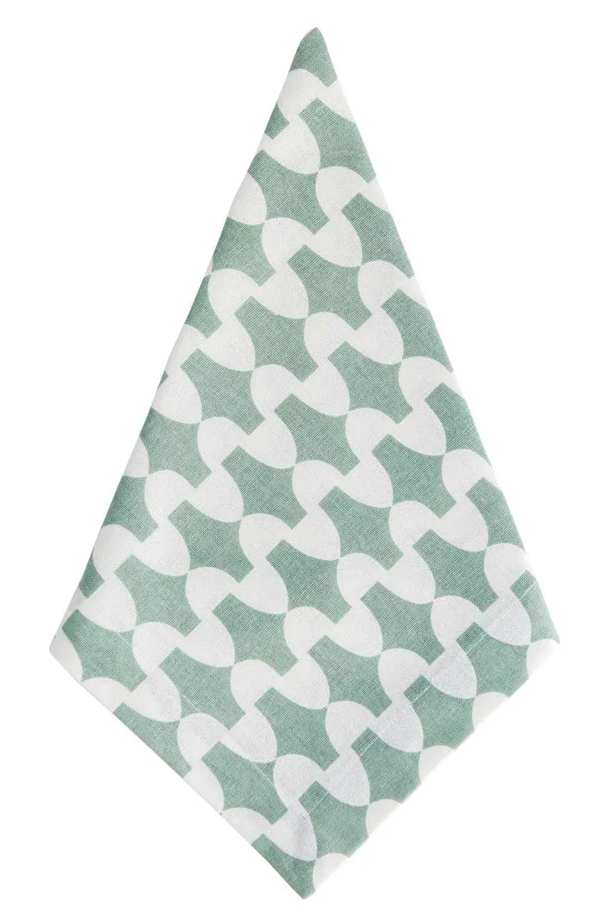 lantern mineral gray printed cloth dinner napkins