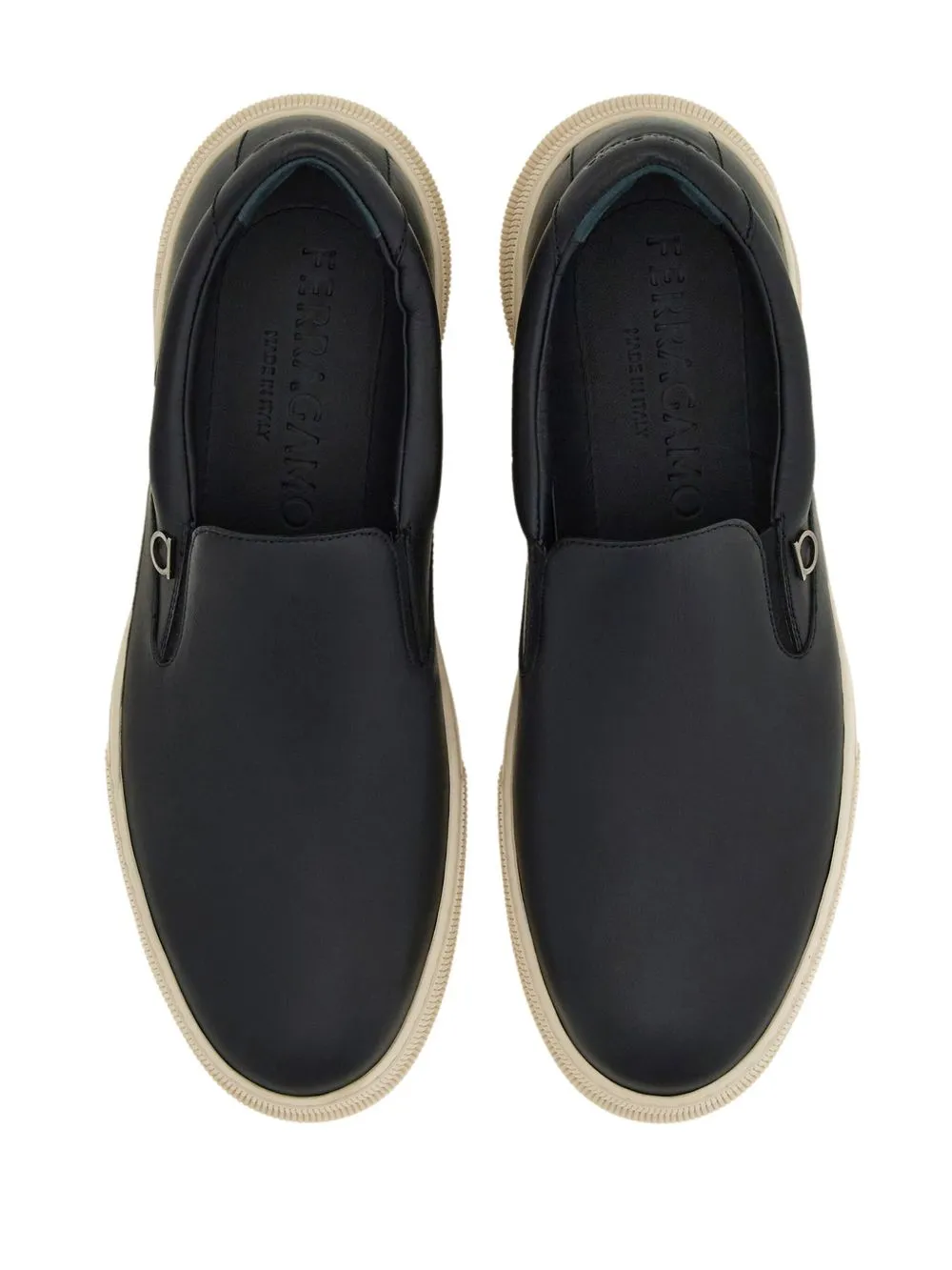 Leather slip on sneakers