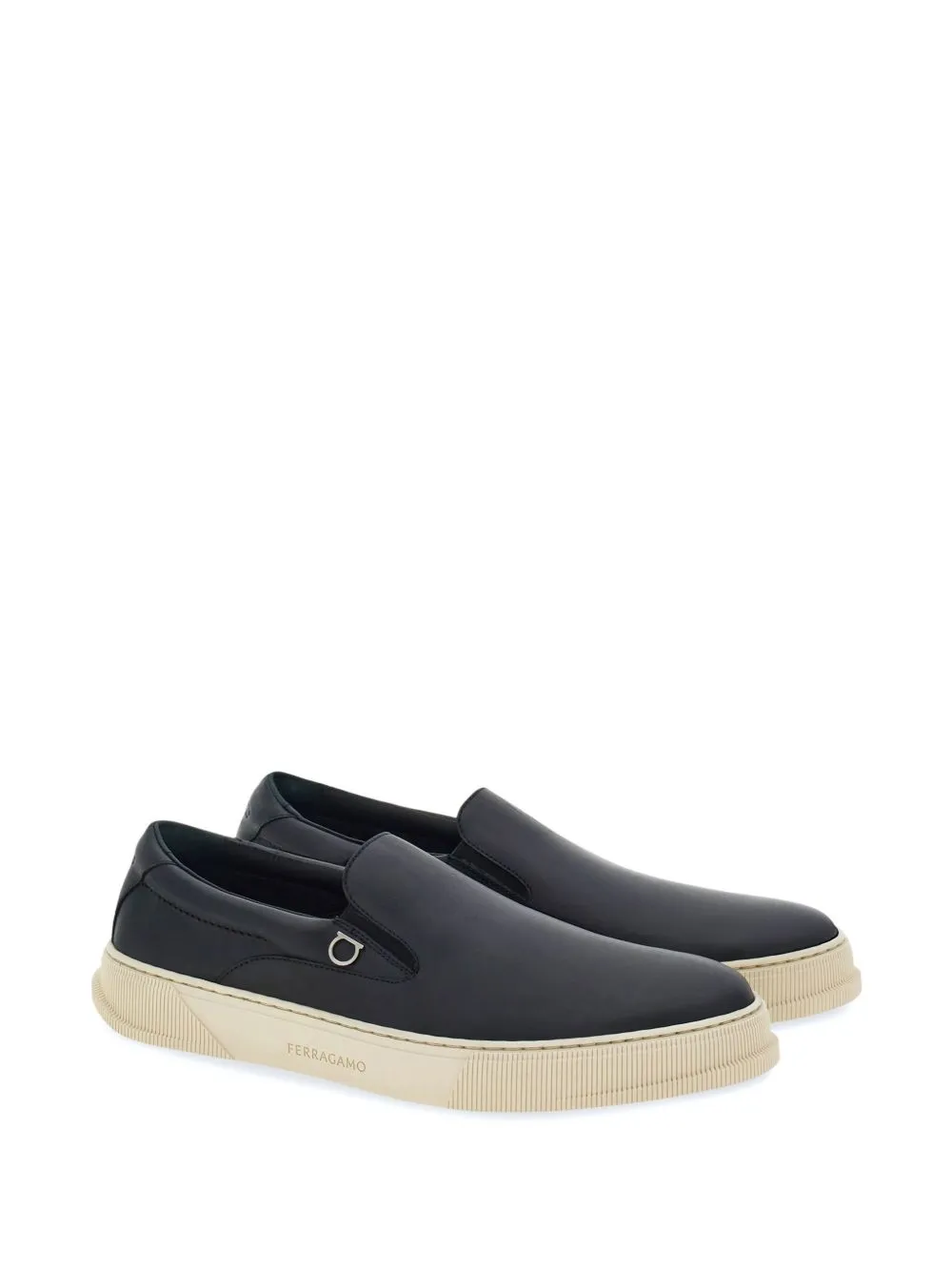Leather slip on sneakers