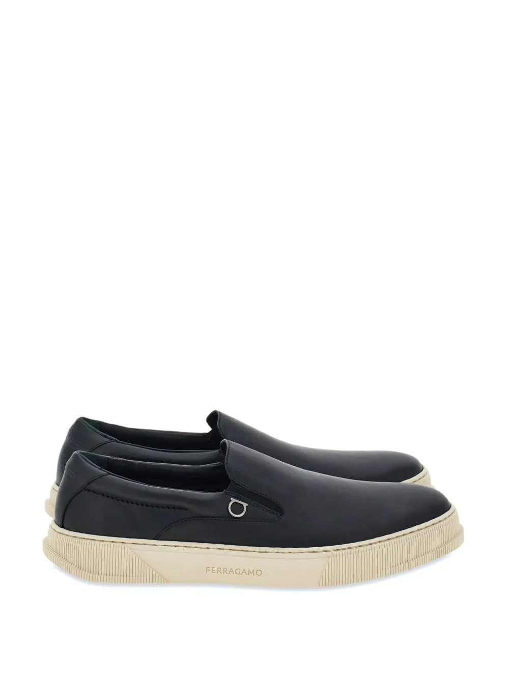 Leather slip on sneakers