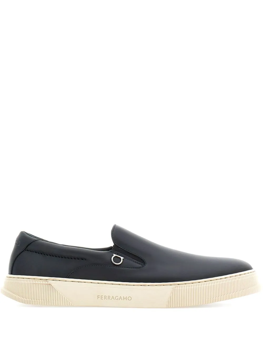 Leather slip on sneakers