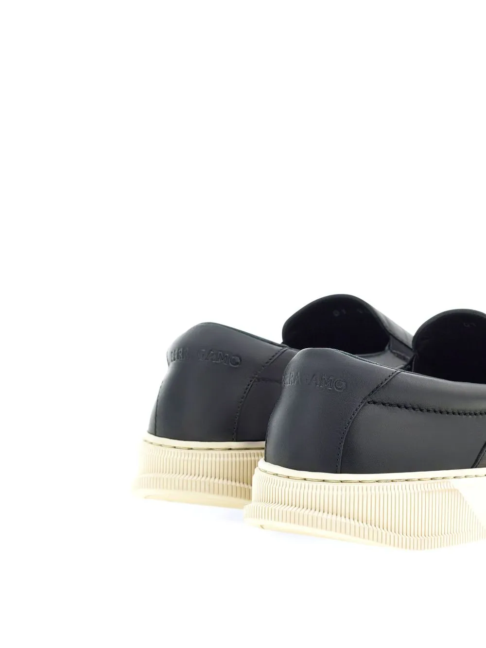 Leather slip on sneakers