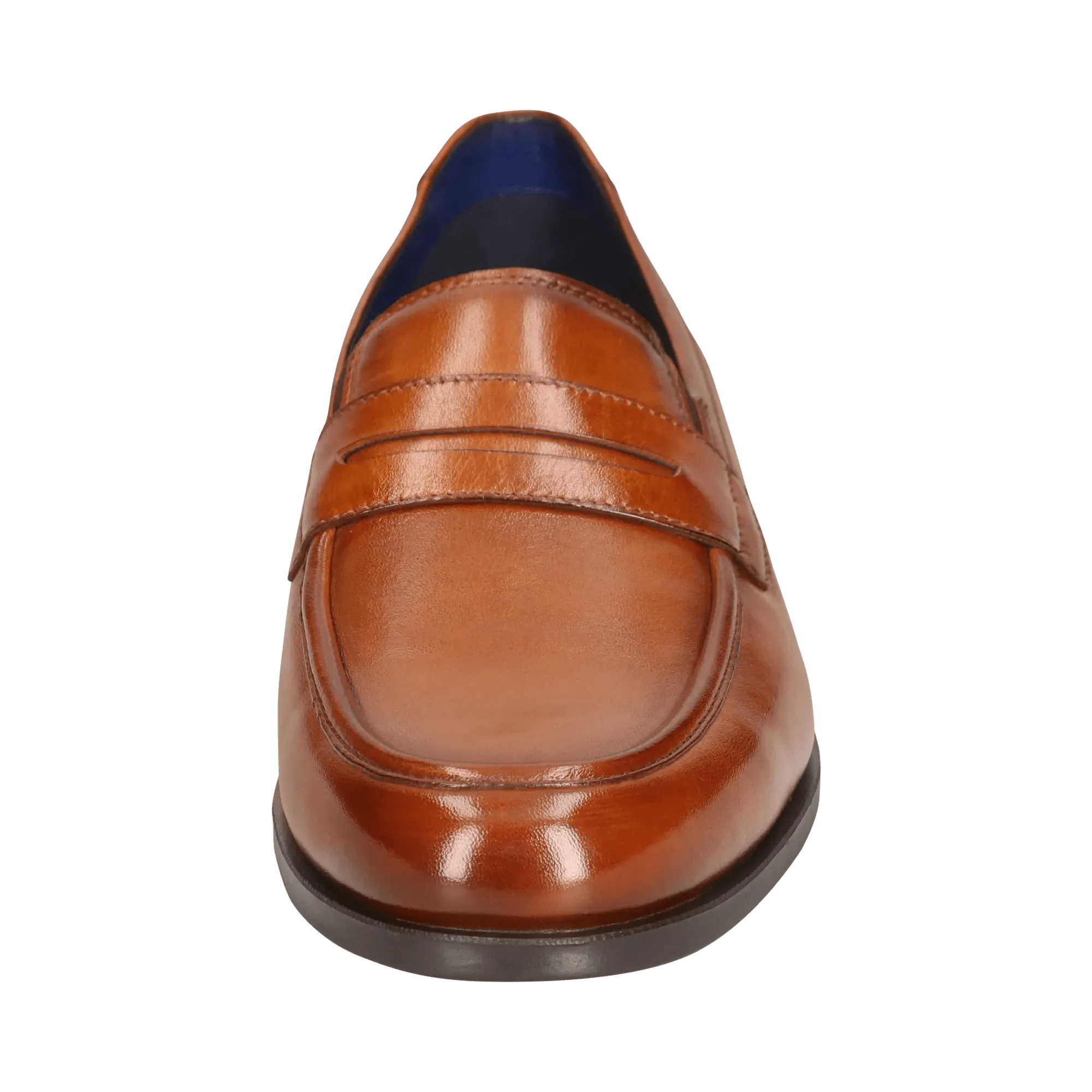 Leder Slip on cognac