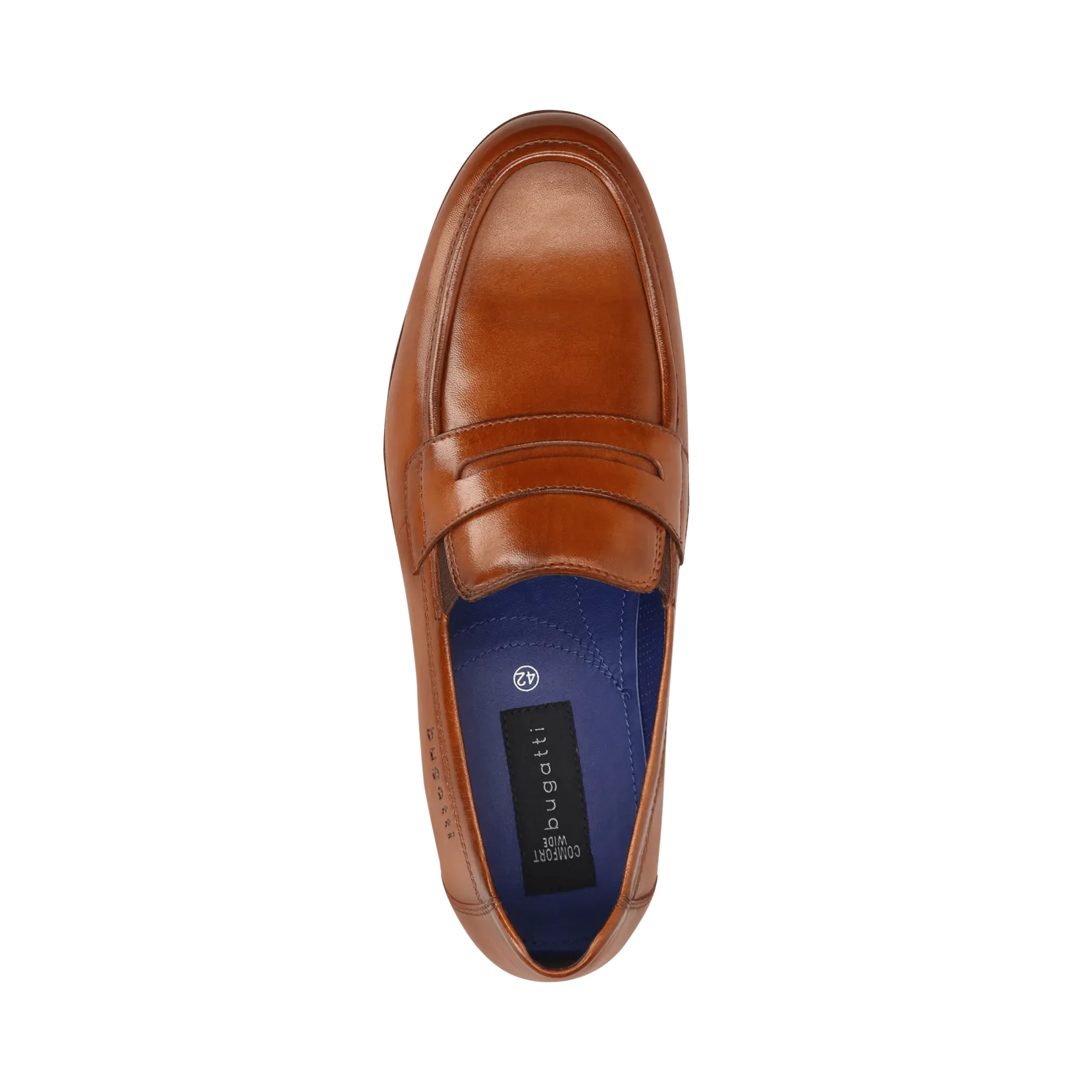 Leder Slip on cognac