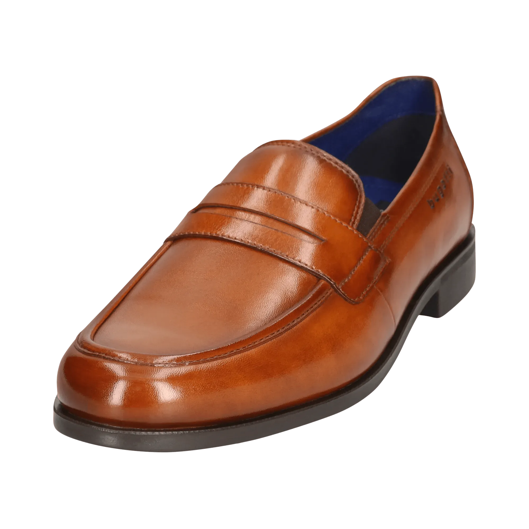 Leder Slip on cognac