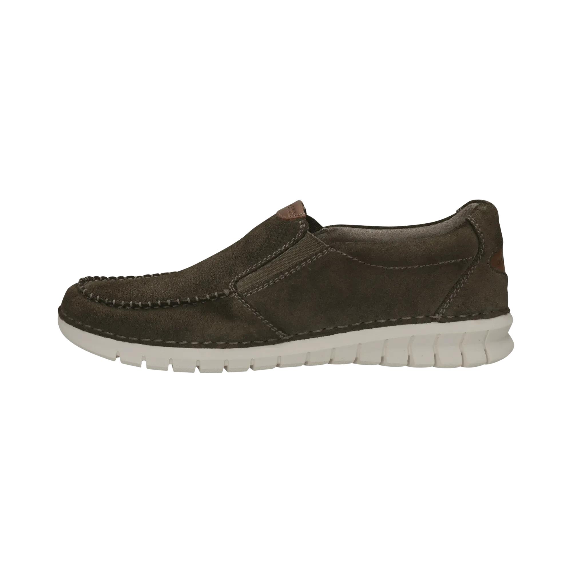 Leder Slip on dunkelgrau