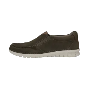 Leder Slip on dunkelgrau