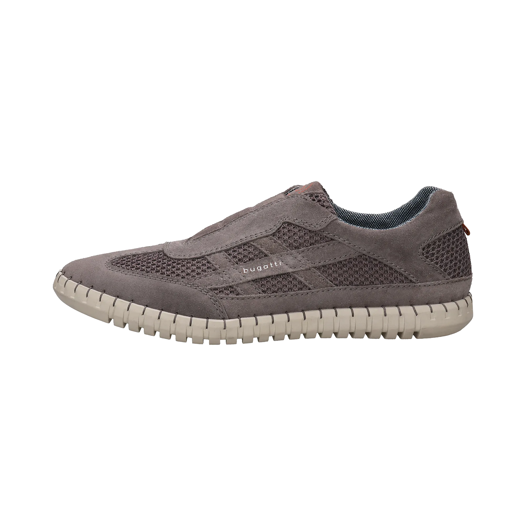 Leder Slip on grau